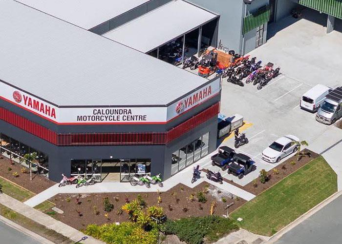 Exterior of Caloundra Motorcycle Centre shop.